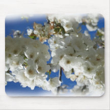 árvore de cereja na pintura da flor mousepad