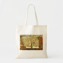 Árvore de Gustavo Klimt da sacola da vida Bolsa Para Compras