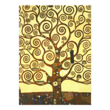Árvore de Gustavo Klimt de convites da vida