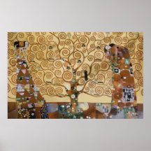 Árvore de Gustavo Klimt de vida Posteres