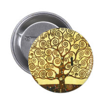 Árvore de Gustavo Klimt do botão da vida Pins