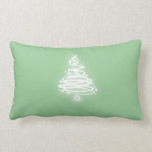 Árvore de Natal branca do zen Travesseiro De Decoração