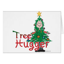 Árvore de Natal Hugger Cartão