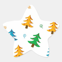 Árvores de Natal Adesivo Em Forma De Estrela