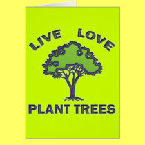 ÁRVORES VIVAS DA PLANTA DO AMOR cartões