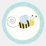 As abelhas de Buzzy Bumble os selos do envelope da Adesivos Em Formato Redondos