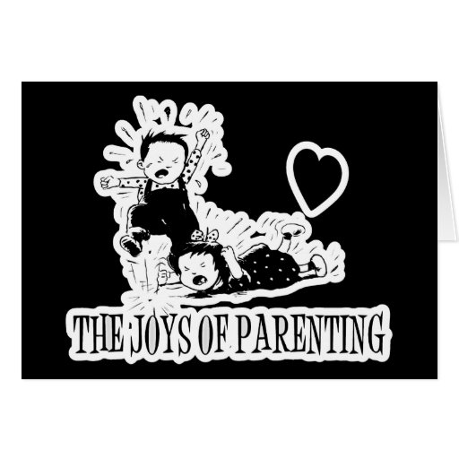 As alegrias da parentalidade cartões