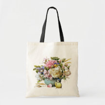 As bolsas florais do viagem do vintage