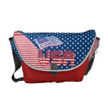 As bolsas mensageiro dos EUA para americanos patri