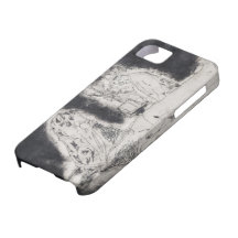 As capas de iphone gravura a água-forte das belas  capa iPhone 5 Case-Mate