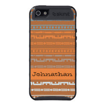 As caras retros rústicas abstraem o caso do iPhone iPhone 5 Capas