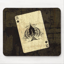 Ás de espada retro mousepad