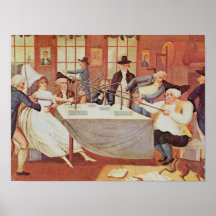 As experiências de Benjamin Franklin com eletricid Impressão