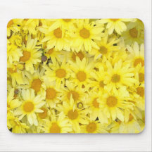 As margaridas fazem-me Mouspad feliz Mouse Pad