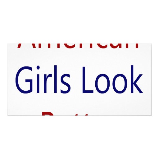 As meninas americanas olham melhor cartao com foto personalizado