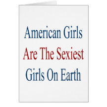 As meninas americanas são as meninas as mais "sexy cartao