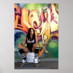 As meninas de Hip Hop subterrâneo Impressão