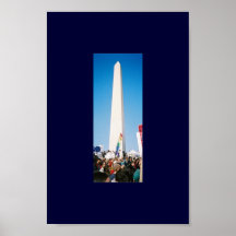 As pessoas e o monumento de Washington Pôsteres