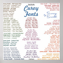 As pias batismais Curvy de Zazzle Posters