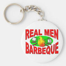 Assado real dos homens. Design engraçado para o re Chaveiros