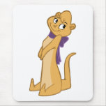 Assento da menina da lontra mouse pads