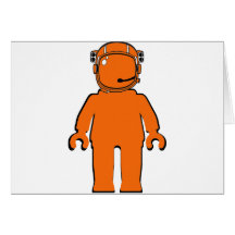 Astronauta Minifig do estilo de Banksy Cartoes