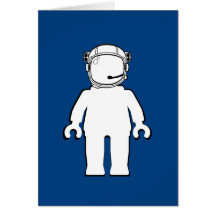 Astronauta Minifig do estilo de Banksy Cartoes