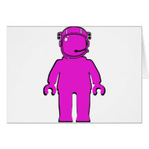 Astronauta Minifig do estilo de Banksy Cartoes