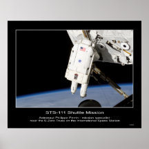 Astronauta Philippe Perrin perto do S-Zero Pôsteres