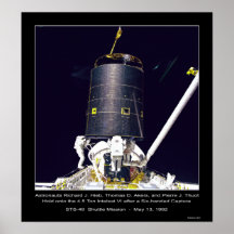 Astronautas Hieb, Akers e Thout Pôsteres