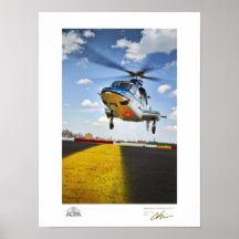 Aterragem do helicóptero na galeria de NYC Posters