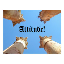 Atitude, atitude! cartão postal