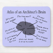 Atlas do cérebro de um arquiteto mousepad