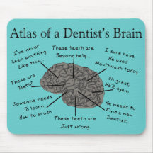 Atlas do cérebro de um dentista mouse pads