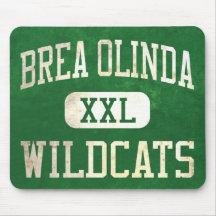 Atletismo dos Wildcats de Brea Olinda Mouse Pads