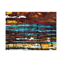 Atrás das linhas - impressão abstrato das canvas impressão de canvas envolvida