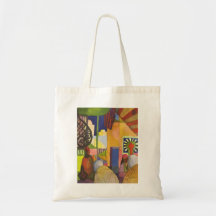 August Macke - Im Basar - 1914 no bazar Bolsa Para Compras