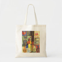 August Macke - negociante com o vendedor 1914 do j Bolsa Para Compra