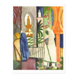 August Macke - no templo Resounds 1910-1914 Cartão Postal