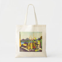 August Macke - paisagem com Hammamet 1914 Bolsa Para Compras