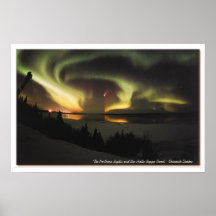 Aurora Borealis e cometa São-Bopp Posters