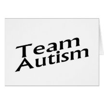 Autismo da equipe cartao