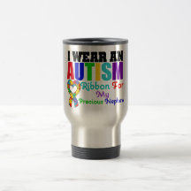 Autismo eu visto a fita para meu sobrinho precioso caneca