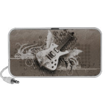 Auto-falante cinzento da guitarra caixinhas de som para laptop