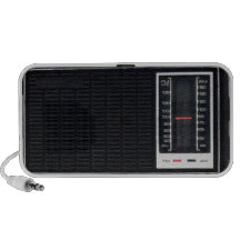 Auto-falante de rádio preto do vintage caixinhas de som para mini