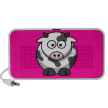Auto-falante do Doodle da vaca Caixinhas De Som Para Laptop