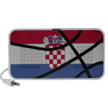 Auto-falante do Doodle do basquetebol de Croatia Caixinha De Som Para Laptop
