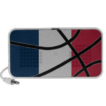Auto-falante do Doodle do basquetebol de France Caixinhas De Som Para Notebook