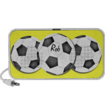 Auto-falante do Doodle do futebol Caixinhas De Som Para Mp3