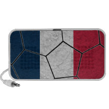 Auto-falante do Doodle do futebol de France Caixinhas De Som Para Viagem